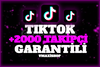 ⭐ 2000 TİKTOK GARANTİLİ TAKİPÇİ