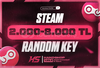 ⭐️[2000 TL - 8000 TL] STEAM RANDOM KEY⭐️
