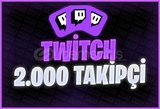 ⭐[KALİTELİ] 2000 Twitch Gerçek Takipçi