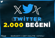 2.000 Twitter Beğeni | Garanti | #1