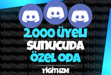 2.000 Üyeli Sunucuda Özel Oda