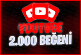 2.000 Youtube Beğeni | ANLIK | Garantili