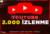 2.000 Youtube İzlenme | GARANTİ |