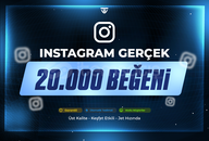 20.000 Gerçek Beğeni - Garantili - Instagram