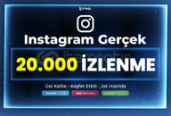 20.000 Gerçek İzlenme | Garantili - Instagram