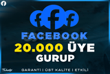 20.000 Gurup Üyesi Facebook | Garanti