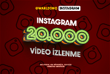 20.000 Instagram Video İzlenme (Premium)