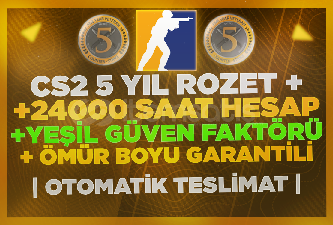 ⚡5 YIL ROZET + 24.000 SAAT CS2☢️HESABI GARANTİ⚡ ⚡5 YIL ROZET + 24.000 SAAT CS2☢️HESABI GARANTİ⚡
