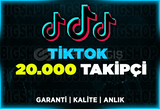 20.000 Takipçi TikTok | Garanti | ANLIK