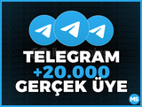 +20.000 Telegram Üye + Garanti