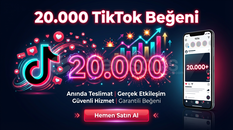 20.000 TİKTOK BEĞENİ [♻️ 30 GÜN REFİLL]