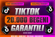 ⭐ 20.000 Tiktok Beğeni [Garantili] ⭐