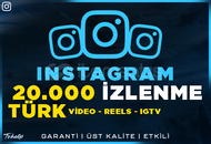 20.000 Türk Gerçek İzlenme | Garanti | #1