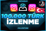 ⭐INSTAGRAM - 100.000 Türk İzlenme⭐
