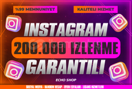 ⭐ 200.000 İzlenme İnstagram [Garantili] ⭐
