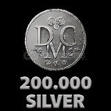 200.000 Silver Skull and Bones