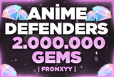 ✅ 2.000.000 GEMS [ANİME DEFENDERS] ⭐