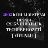 ⚡​2003 KURULUM STEAM HESAP⚡​[DETAY AÇIKLAMADA]