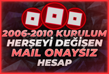 ⭐[2006-2010 KURULUM] Mail Onaysız Hesap⭐