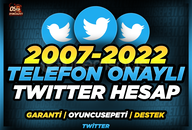 ⭐ 2007-2022 TelNo Onaylı Twitter Hesabı⭐
