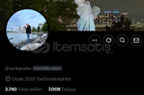 OCAK 2007 TARİHLİ 7 BİN TAKİPÇİLİ HESAP