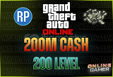 200M Cash + 200 Level + Full Unlock + Bansızdır