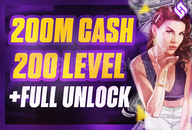 ✨200M Cash + 200 Level + Full Unlock | GTA✨