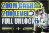 200M Cash + 200 Level + FULL Unlock -GTA Online