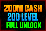 200M Cash + 200 LvL + Full Unlock + Bansız