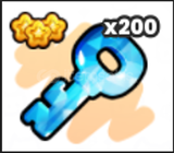 200x Crystal Key - PETS GO