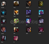 ⭐201 Seviye 118 Karakter 52 Skin Lol EUW Hesap⭐