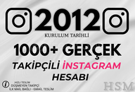 2012--1000+ GERÇEK\KALİTELİ İNST HESAP
