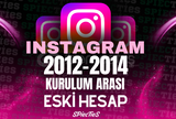 ⭐️2012-2014 ARASI KURULUM⭐️ INSTAGRAM HESABI !!