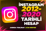 ✨2012/2020 TARİHLİ INSTAGRAM HESAPLARI✨