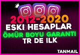 2012-2020 Instagram Ömür Boyu Garanti