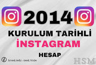 ⭐️ 2014 KURULUM Tarihli İnst Hesap⭐️