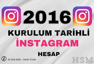⭐️ 2016 KURULUM Tarihli İnst Hesap⭐️