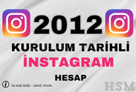 ⭐️ 2012 KURULUM Tarihli İnst Hesap⭐️