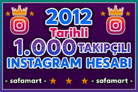 ⚡️2012 Tarihli 1.000 Takipçili Hesaplar⚡️