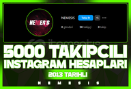 [2013 KURULUM] ⚡️5000 TAKİPÇİLİ HESAP ⚡️