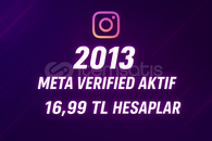 2013 META VERİFİED AKTİF HESAPLAR