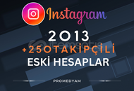 2013 TARİHLİ +250 TAKİPÇİLİ HESAPLAR