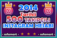 ⚡️2014 Tarihli 500 Takipçili Hesaplar⚡️