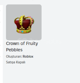 2014 (Crown of Fruity Pebbles ) li Roblox Hesab