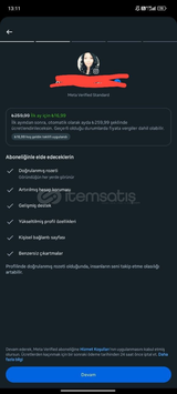 2014 Hesap Meta Aktif Mavi Tik 16.99