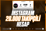 ✨2014 KURULUM 20K TAKİPÇİLİ INSTAGRAM HESAP✨ ✨2014 KURULUM 20K TAKİPÇİLİ INSTAGRAM HESAP✨