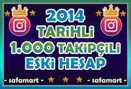 ⚡️2014 Tarihli 1.000 Takipçili Hesaplar⚡️