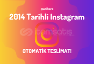 2014 TARİHLİ INSTAGRAM HESABI ⭐ HOTMAIL.COM
