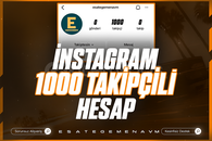 2015 KURULUM 1000 TAKİPÇİLİ INSTAGRAM HESAP