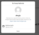 | 2016 | Eski Kurulum Instagram Hesaplar 17